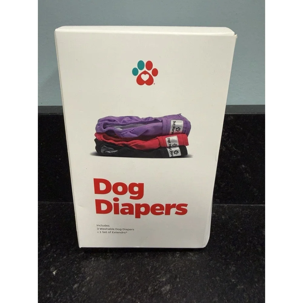 Pet Parents® Washable Dog Diapers (3pack) + Extendrs® of‎ Doggie Diapers Small